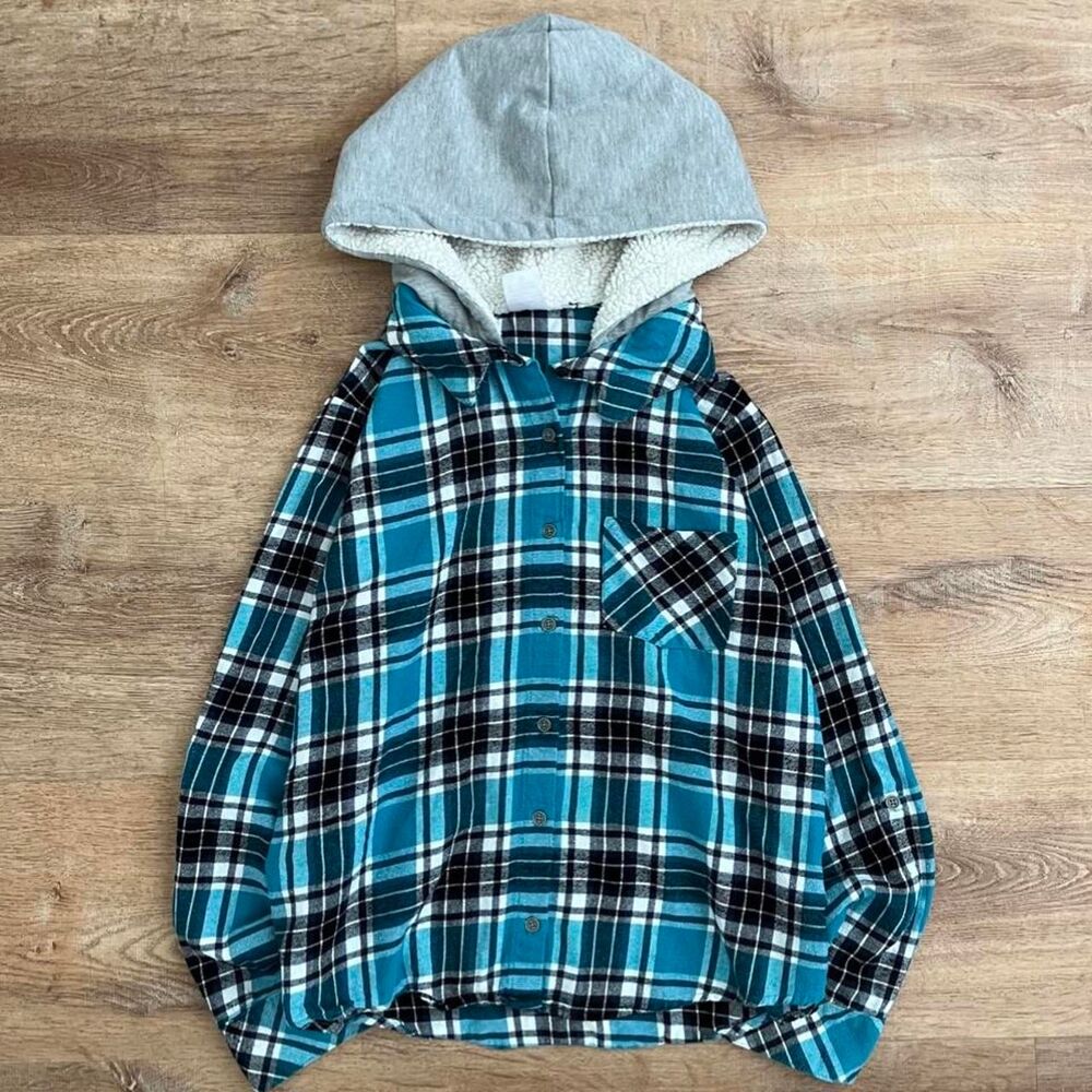 No-boundaries Women's Blue and Grey Hoodie